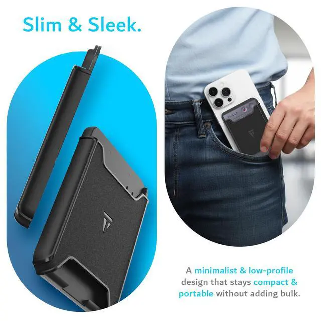 Alt view image 6 of 7 - Magnetic Holder for PLAUD Note and Plaud Note Pro AI Voice Recorder Case Hard PC Slim Carrying Protective Cover with Strong Magnetic Attachment - Black