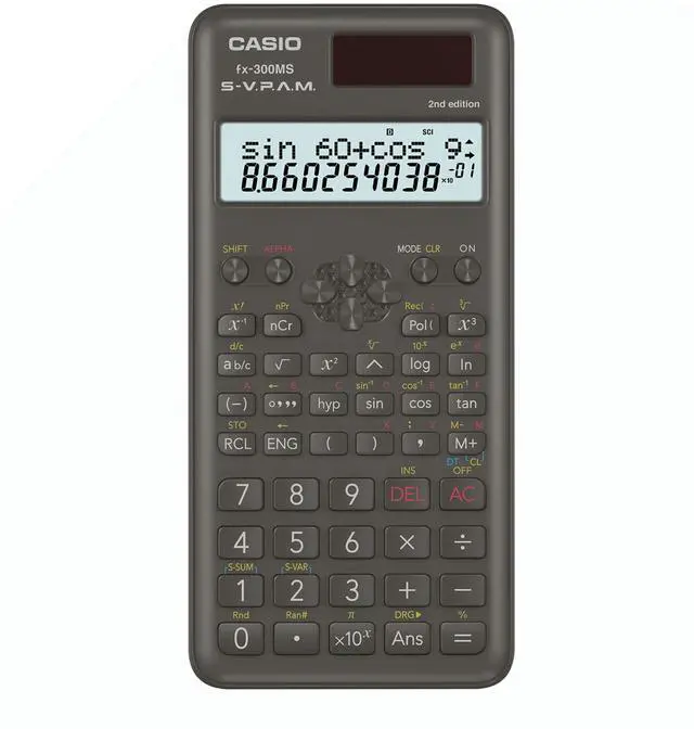 Alt view image 2 of 6 - fx-300MS Plus 2nd Edition Standard Scientific Calculator with 2-Line Display | 10-Digit LCD, Trig, Stats, Fractions | Ideal for High School Algebra, Trigonometry & Test Prep