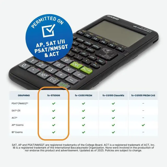 Alt view image 2 of 3 - fx-9750GIII Graphing Calculator | Natural Textbook Display | Python Programming | Ideal for Exams, STEM & Advanced Math | Black