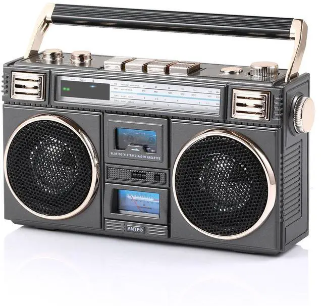 Main image of Retro Vintage Radio Bluetooth Speakers Vintage Decor Small Wireless Speakers Stereo Radio Portable FM with Rich Bass Speakers Support TF Card for Home/Outdoor/Gift