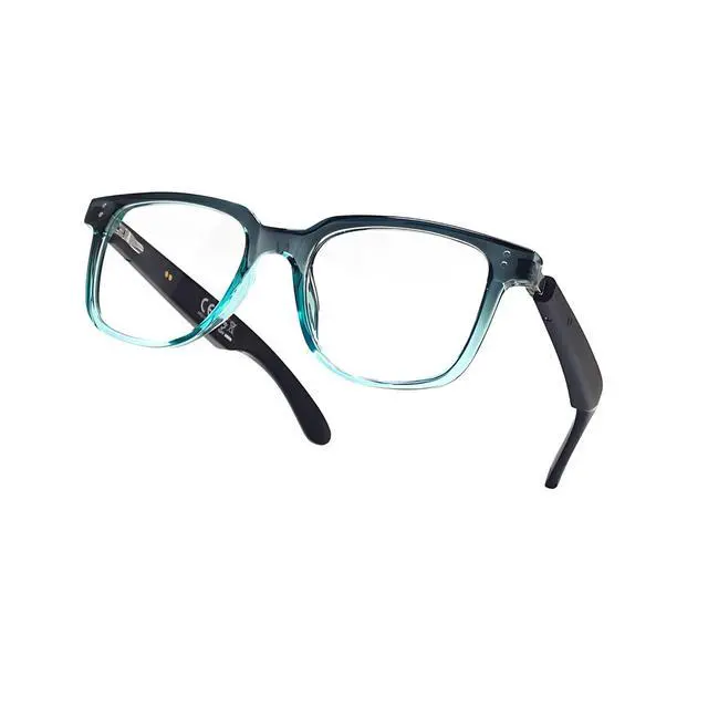 Alt view image 2 of 7 - Smart Bluetooth Glasses, Sunglasses with UV and Blue Light Protection, AI Real-time Translation with 140 Languages, Touch Control, Music & Call for Athletic/Outdoor, Unisex (Green)