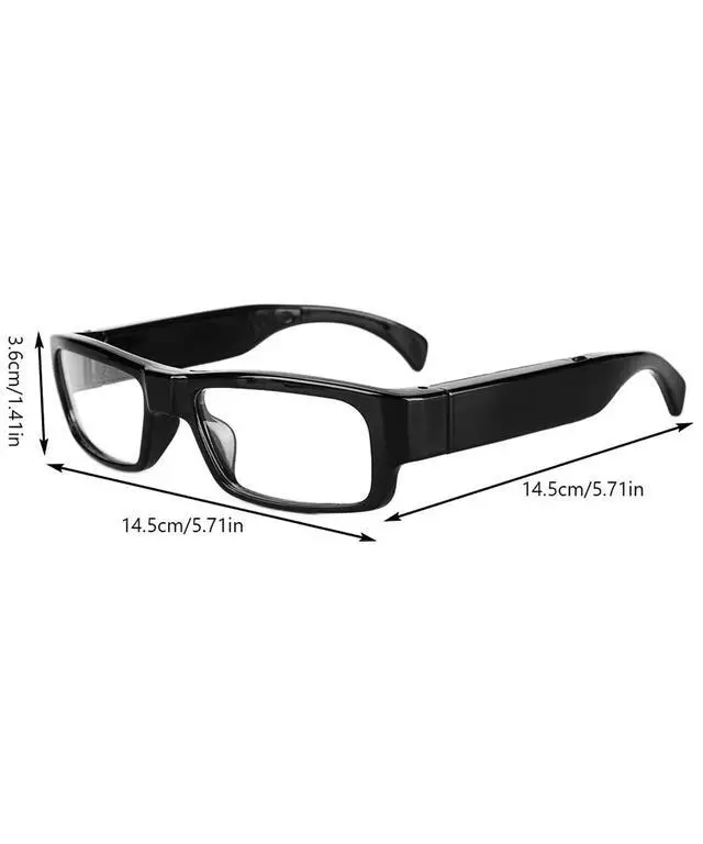 Alt view image 7 of 7 - Limiete 1080P HD Camera Glasses with 32GB Card, Video Recording and Photo Taking, Discreet Smart Glasses with Camera and Audio, Hands-Free POV Wearable Recorder, No WiFi No App