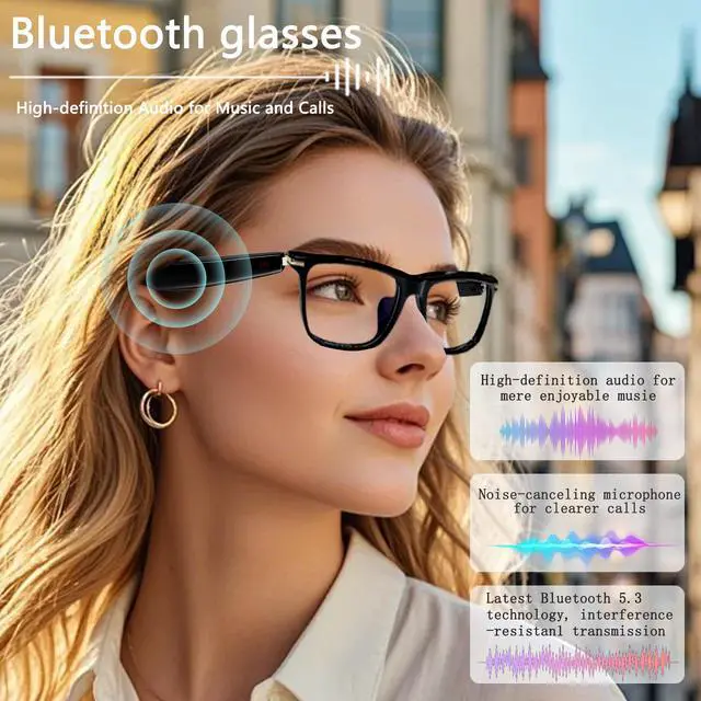 Alt view image 5 of 7 - AI Smart Glasses, Bluetooth 5.3 Glasses for Men Women ,Translation Glasses with 164 Language,Physical Color Changing Lens, Music Playback & Hands-Free Calling,Design for Travel/Meeting/Business (M01)