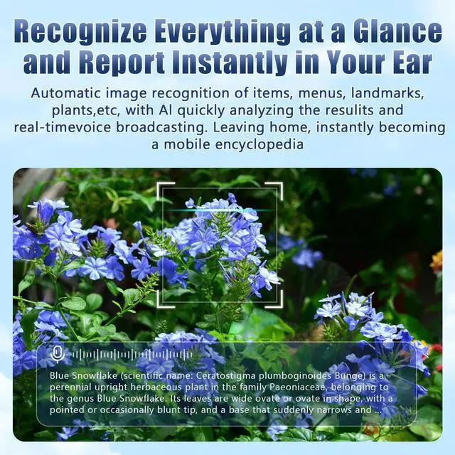 Alt view image 6 of 6 - Upgraded AI Smart Glasses with Camera 8MP HD1080P Video Glasses with Camera and Audio -Video Recording Glasses with Audio, Video Glasses, Real-Time Translation