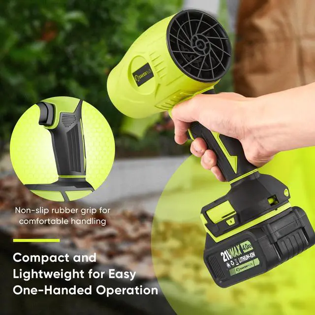 Alt view image 5 of 7 - Portable Dust Cleaner, Blower Leaf Blower Cordless, Handheld Blower, Hand Blowers for Lawn Care, Patio Cleaning, 4.0Ah Battery, Charger Included (2 Battery with Storage Case)