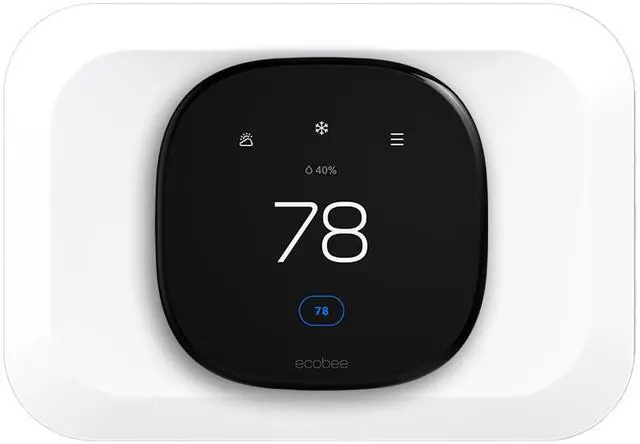 Main image of Wall Plate Cover Compatible with New 2022 Ecobee Smart Thermostat Premium & 2022 Ecobee Smart Thermostat Enhanced, Programmable WiFi Thermostat Accessory, White