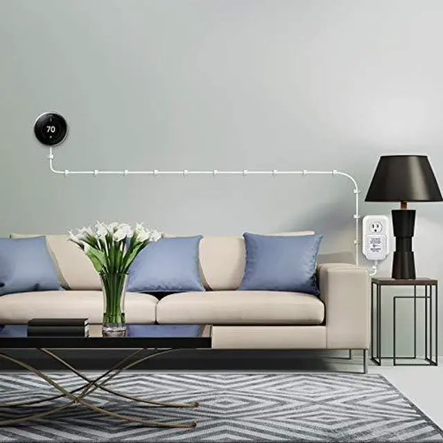 Alt view image 7 of 7 - 24 Volt C Wire Adapter for Smart Thermostat, UL Listed 16.5ft Long Power Connector C Wire for All Versions of Smart Thermostat Compatible with Nest/Honeywell/Ecobee/Wyze