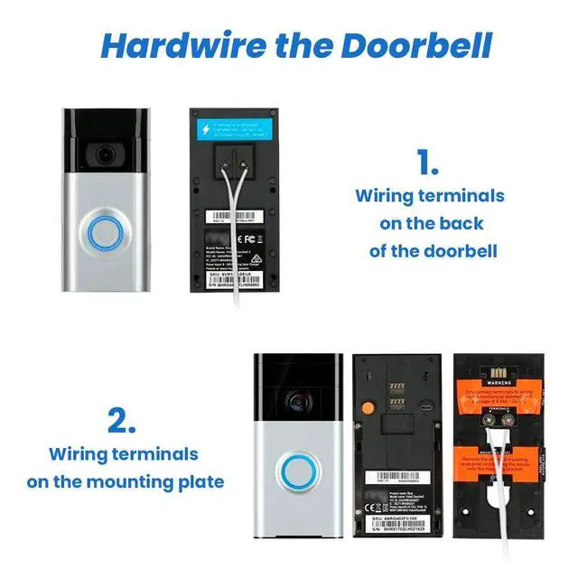 Alt view image 4 of 7 - 18V 500mA UL Certified Video Doorbell Power Supply Adapter Compatible with Zmodo Doorbell/Nest Hello Doorbell Transformer (26ft Charging Cable)