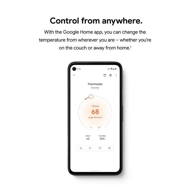 Alt view image 4 of 7 - Thermostat Trim Kit - Made for the Nest Thermostat - Programmable Wifi Thermostat Accessory - Snow