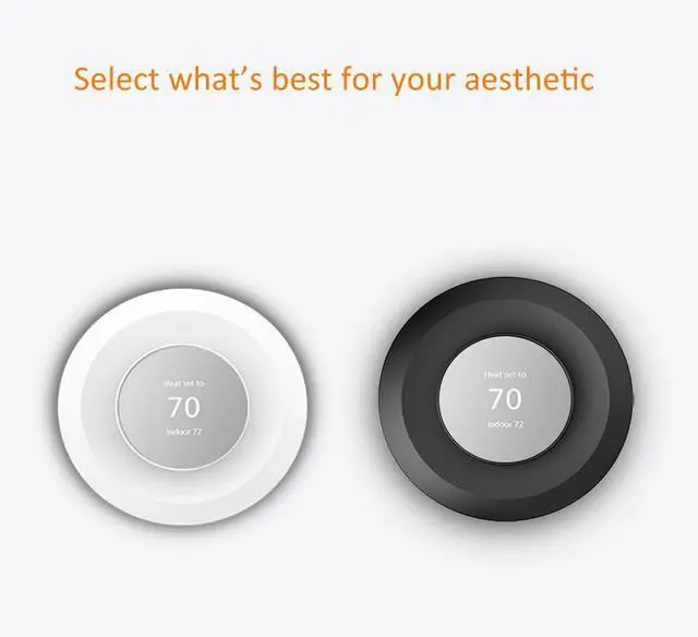 Alt view image 7 of 7 - Wall Plate Made for The Nest Thermostat 2020 Only | Google Nest Thermostat Trim Kit Accessory | Easy Installation | Snow