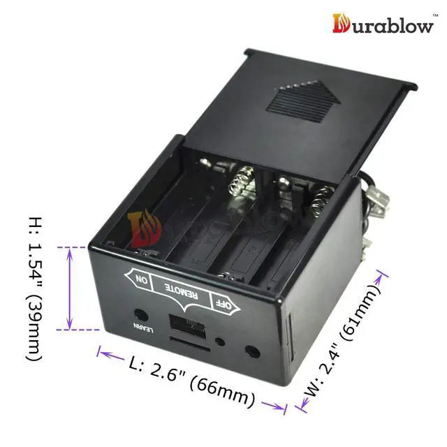 Alt view image 5 of 7 - TR1003 On/Off Gas Fire Fireplace Remote Control Kit + Thermostat + Timer with LCD Screen for Millivolt Valve, IPI Module, Replaces Wall Switch | Thermostat Control Module