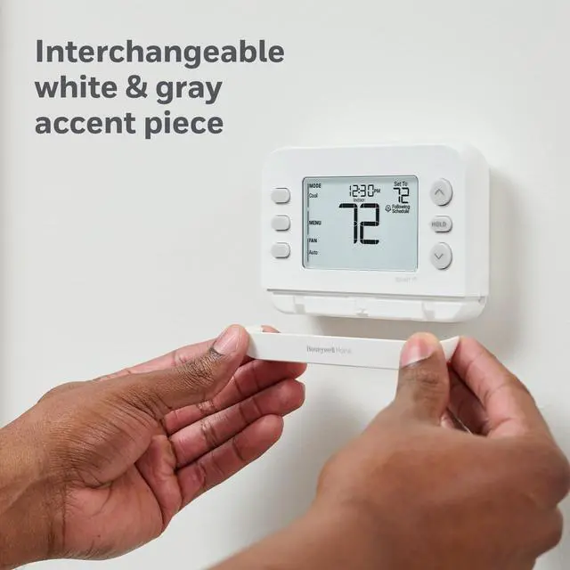 Alt view image 3 of 6 - New! Smart Thermostat, Conventional/Heat Pump Compatibility, WiFi Thermostat for Home, X2S, Gray