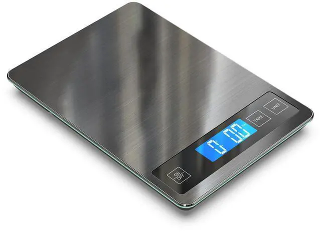 Main image of Food Scale, 22lb Digital Kitchen Stainless Steel Scale Weight Grams and oz for Cooking Baking, 1g/0.1oz Precise Graduation,Tempered Glass