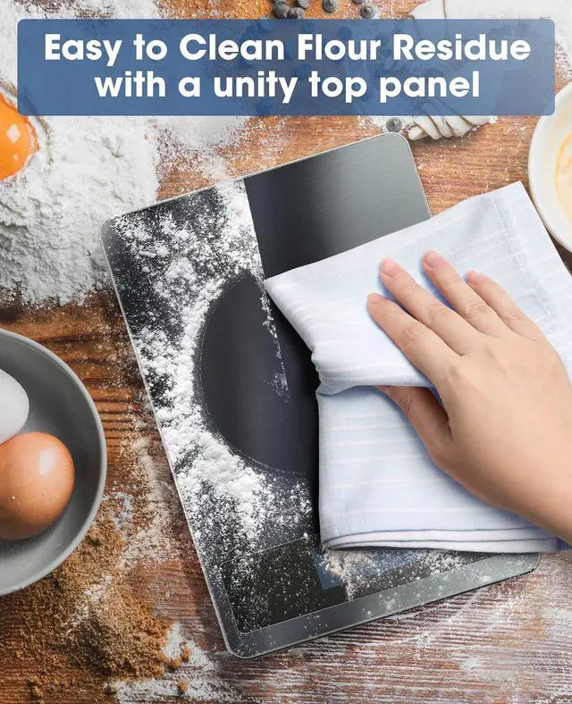 Alt view image 5 of 7 - Food Scale, 22lb Digital Kitchen Stainless Steel Scale Weight Grams and oz for Cooking Baking, 1g/0.1oz Precise Graduation,Tempered Glass