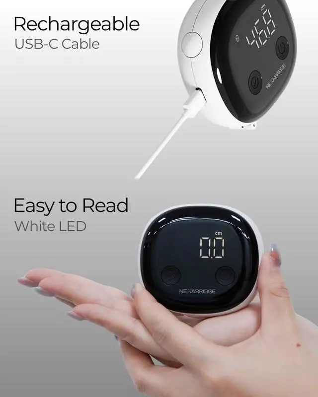 Alt view image 7 of 7 - Smart Body Tape Measure, Track Measurements Bluetooth Dedicated App, Digital Measuring for Weight Loss, Muscle Gain, Fitness Shape, Multi Users, Retractable, USB-C, 60 in / 150 cm