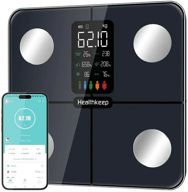 Main image of Smart Scale for Body Weight Large Backlit Display UltraPrecise Bathroom Weight Scale with 15 Body Composition Metrics, App Sync Bluetooth & MultiUser Profiles, FSA&HSA Eligible