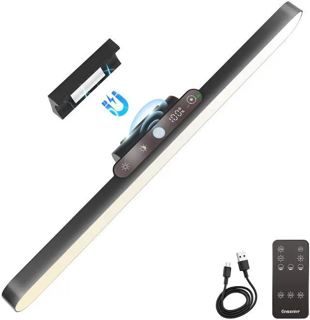 Main image of Motion Sensor Light Indoor, Rechargeable Under Cabinet Lighting with Remote Control Digital Battery Display, Dimmable Magnetic LED Closet Lights, 3 CCT Stick on Lights for Kitchen, Hallway, Stairs