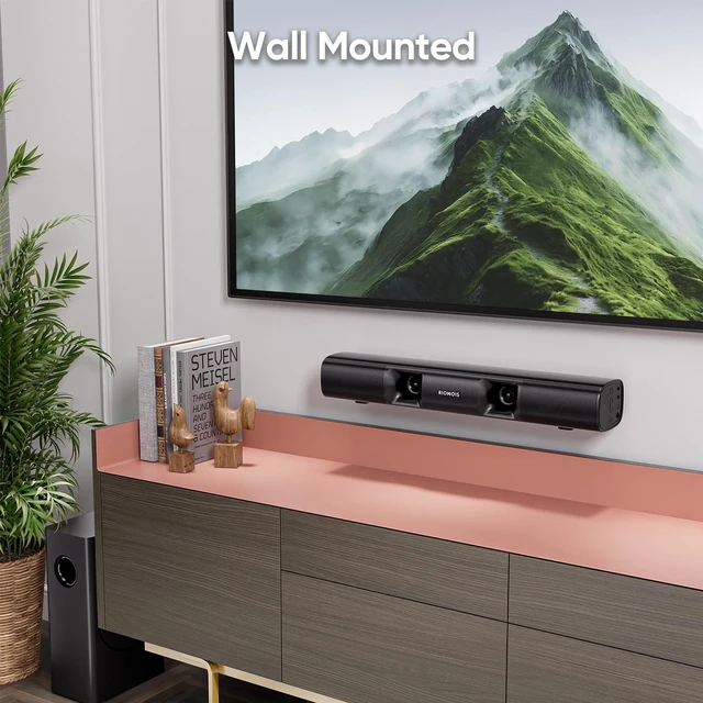Alt view image 6 of 6 - Sound Bar for Smart TV, 90W Compact Soundbar TV Speaker with Subwoofer, 2.1Channel Home Theater Surround Sound System with Crisp Vocals and Deep Bass for TV PC Projector