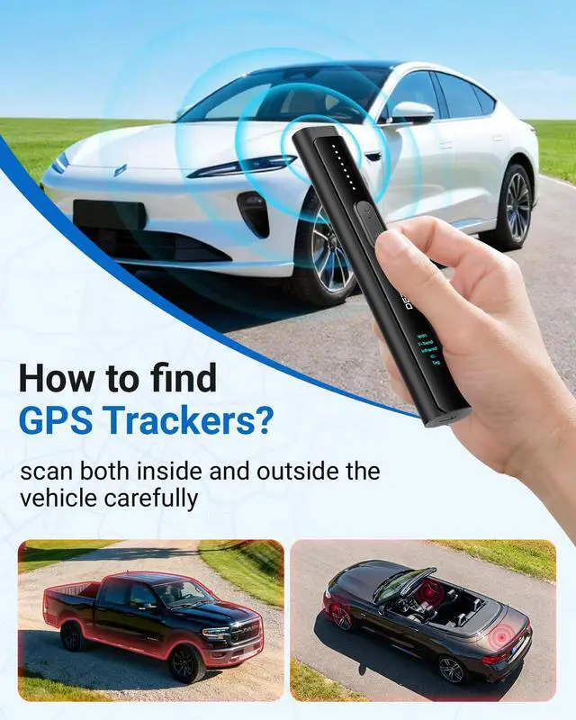 Alt view image 3 of 7 - Hidden Camera Detectors 6-in-1 Hidden Bug and Camera Detector GPS Tracker Detector for Travel, Hotels, Car