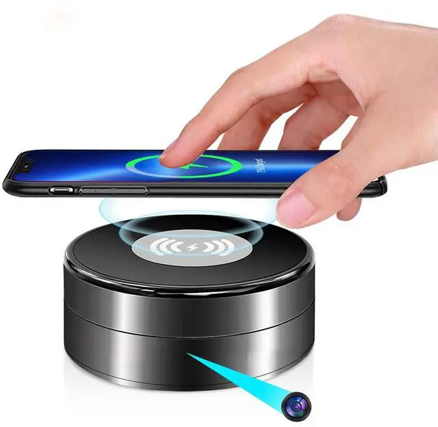 Main image of Hidden Camera with Wireless Charger - 1080P HD Security Camera, 160° Wide-Angle Lens, Motion Detection, Suitable for Home Security Monitoring of Babies/Pets/(2.4/5G)