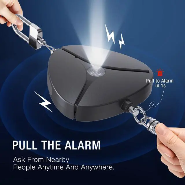 Alt view image 4 of 7 - GPS Tracker Detector & Signal Detector Portable Hidden Camera Detector and Tracker Detector with Alarm & Flashlight, Travel Security Keychain for Women