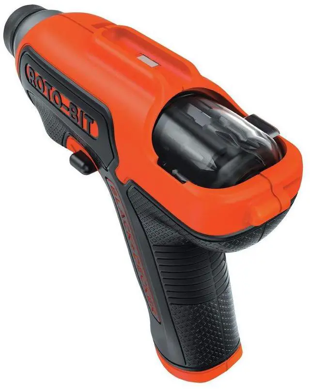 Alt view image 6 of 7 - 4V MAX Electric Screwdriver, Cordless, 180 RPM, 8 Bits With Built-In, Storage Compartment, Batteries Included (BDCS50C)