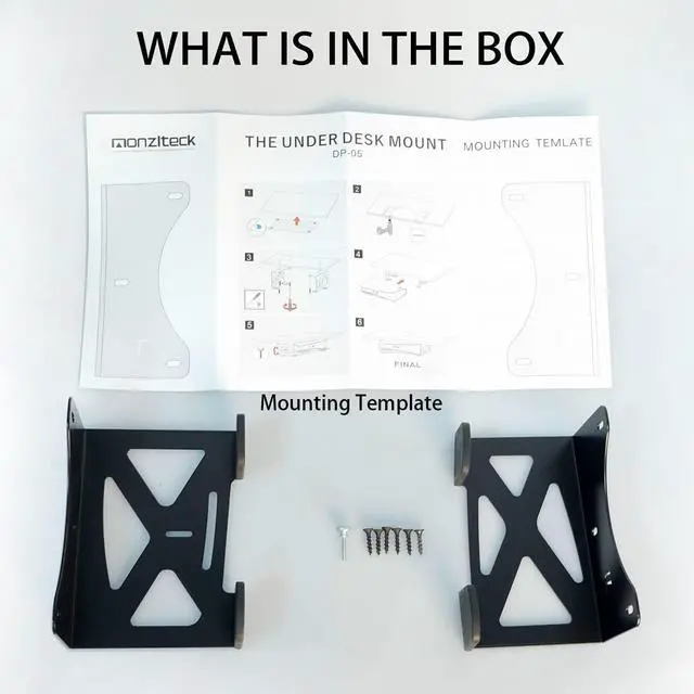 Alt view image 5 of 7 - Under Desk Holder for PS5/PS5 Slim/Pro,Stealth Mount Compaitble with PlayStation 5 Disc & Digital Edition Console,Space Saving,DP-05