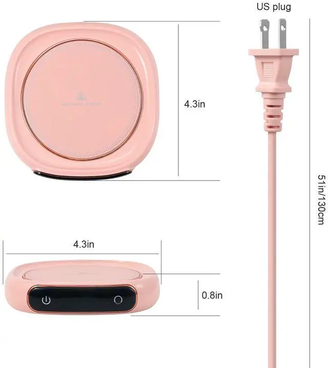 Alt view image 6 of 6 - Coffee Mug Warmer & Cute Cat Mug Set, Beverage Cup Warmer for Desk Home Office with Three Temperature Up to 140/ 60, Coffee Warmer for Cocoa Milk Tea Water Candle, 8 Hours Auto Shut Off