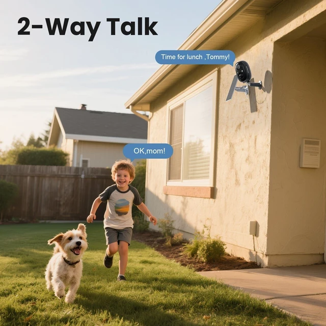 Alt view image 7 of 7 - Outdoor Security Camera Wireless, WiFi Solar Camera for Home Security | SD/Cloud, Smart Detection, 2K HD Color Night Vision, 2-Way Talk, 2.4Ghz WiFi, Works with Alexa/Google, for Office/Outdoor