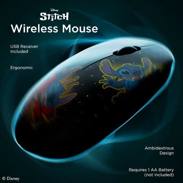 Alt view image 2 of 7 - Disney Lilo and Stitch Wireless Mouse, Bluetooth Ergonomic Mouse Computer Accessories for Laptop Computer or Mini PC and Stitch Gifts for Women, Men, and All Fans of Stitch Stuff