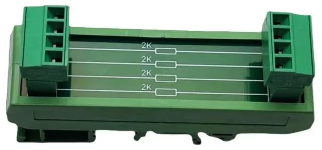 Main image of 4-channel external resistor 2K 0.75W resistor terminal module rail mounting