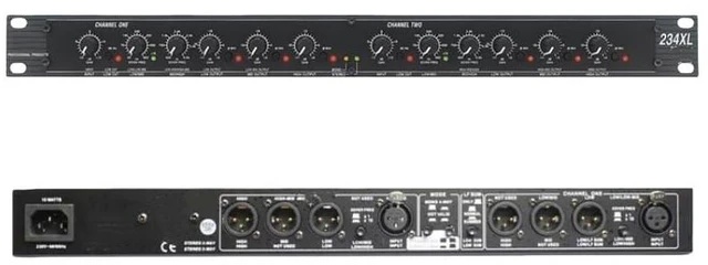 Main image of 234XL Electronic Crossover, suitable for DBX balanced professional stage and home electronic digital low-frequency processors.