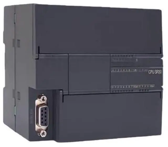 Main image of S7-200 PLC CPU 16DI 16DO relay controller, with optional analog input/output and expansion modules.