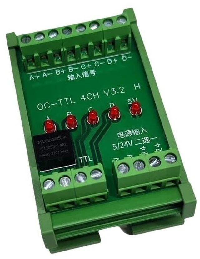 Main image of 4-channel high-speed collector signal to 5V TTL signal terminal module, NPN/PNP input, 1MHz