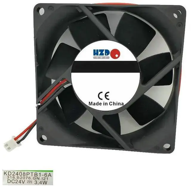 Main image of 8025 24V 3.4W KD2408PTB1-6A Cooling Fan 80*80*25MM