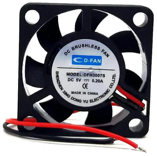 Main image of DFH3007S DC5V 0.20A 30x30xM7M 3cm 2-wire heatsink fan