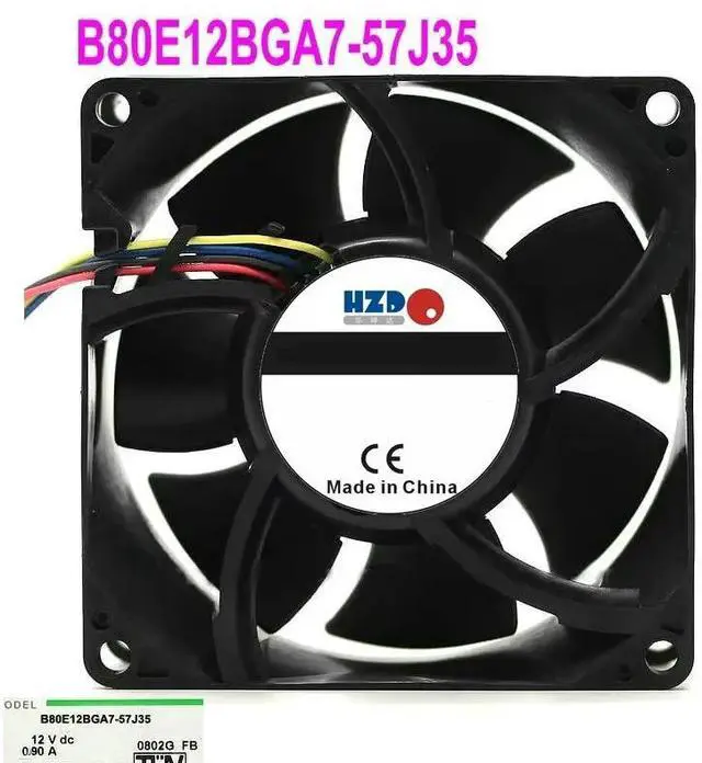 Main image of B80E12BGA7-57J35 8038 12v 0.9a Cooling Fan 80*80*38MM