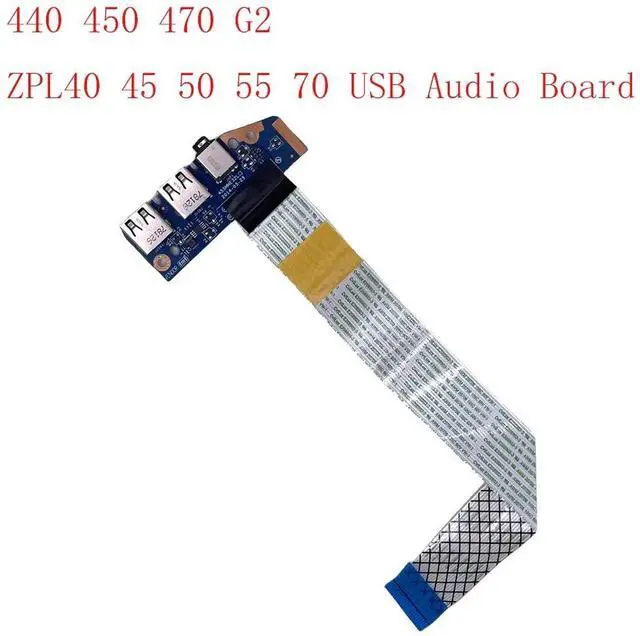 Main image of USB audio board LS-B183P for laptops with models 440, 450, 470, G2, ZPL40, 45, 50, 55, and 70.