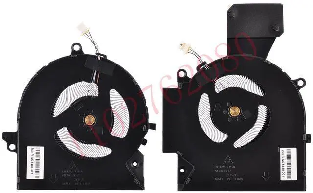 Main image of Laptop CPU+GPU Cooling Fans Compatible with 16-B 16-C TPN-Q265 TPN-Q267 12V Series M75487-001 ND8CC02-20K25 M75488-001 ND8CC02-20K26