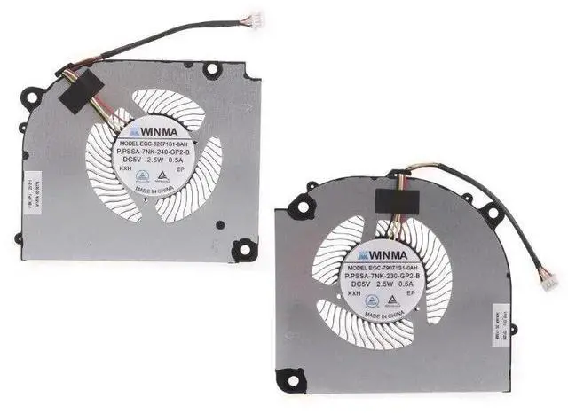 Main image of CPU+GPU cooling fans for Z7, Z8, G8-DA5NP, DA7NP, DA7NT, and DA5NS series laptops, 4-pin, DC5V 0.5A.