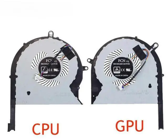 Main image of CPU+GPU cooling fans DFS593512MN0T DFS2013121A0T 12V 1A suitable for GL503GE, GL703GE, and PX703GE series laptops.