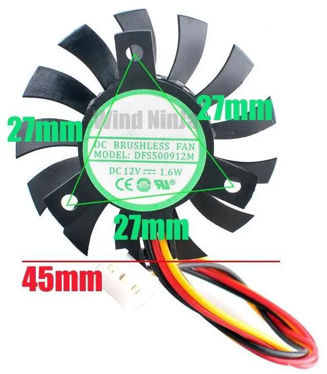 Alt view image 2 of 2 - DC12V 1A 92x92x25MM 9cm 4-wire Inverter Fan AFC0912D 4-wire