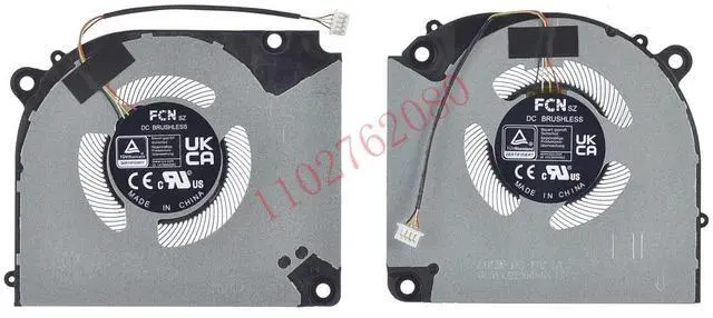 Main image of CPU+GPU cooling fan for laptops with E20-MD62528 V170RNC FQNW FQNX DFSCL12E16486S DFSCL12E06486S processors.