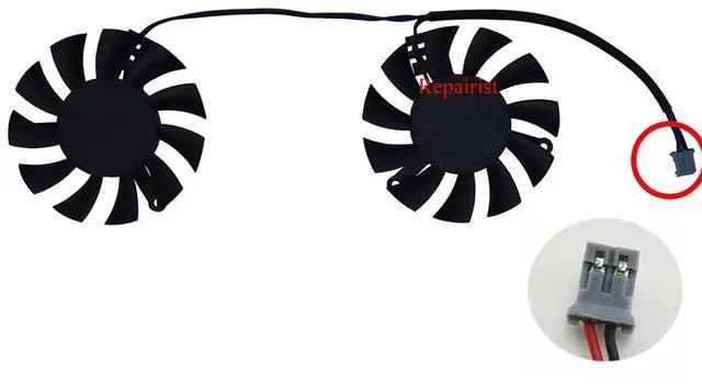 Alt view image 2 of 2 - 12038 24V 0.52A Cooling Fan 2-Wire DA12038B24MA