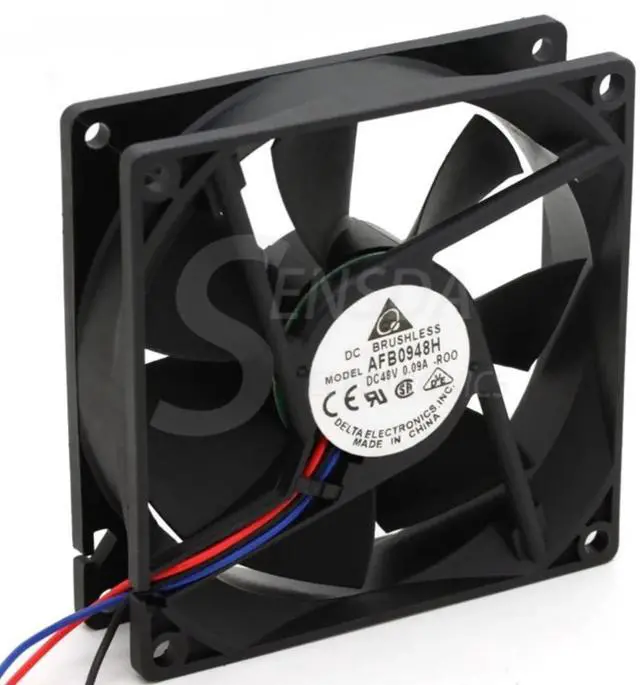 Main image of Two 90mm fans for AFB0948H-R00 48V 9cm server cooling | 0.09A, 9025 inverter industrial and application.