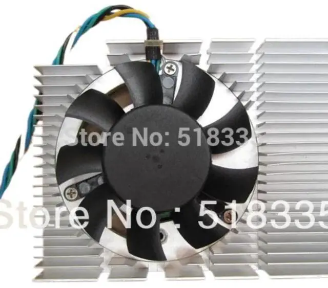 Main image of Graphics card cooler, 13mm thick, 83mm long, 55mm wide, 4-pin connector (cooler not included).