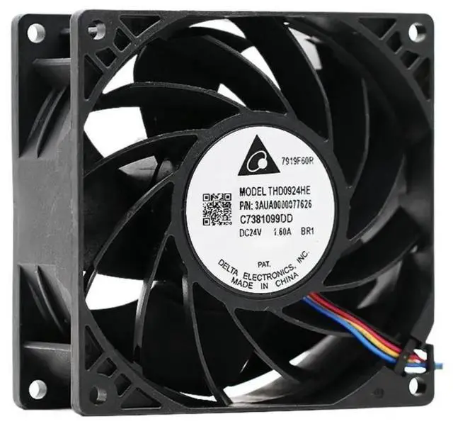 Main image of Suitable for THD0924HE DC 24V 1.60A 9CM 9038 92mm 9238 inverter 4-wire server cooling fan