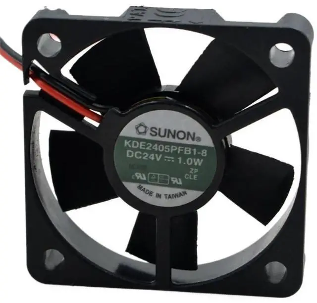 Main image of Ten KDE2405PFB1-8 fans are suitable for 5cm 5010 50*50*10mm DC 2V 1.0W dual-wire cooling fans.