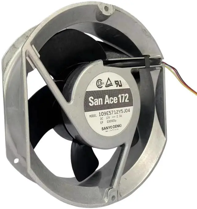 Main image of Suitable for 109E5712Y5J04 172x150x51mm 12V 2.3A dual ball bearing cooling fan 3800RPM 282CFM industrial frequency inverter