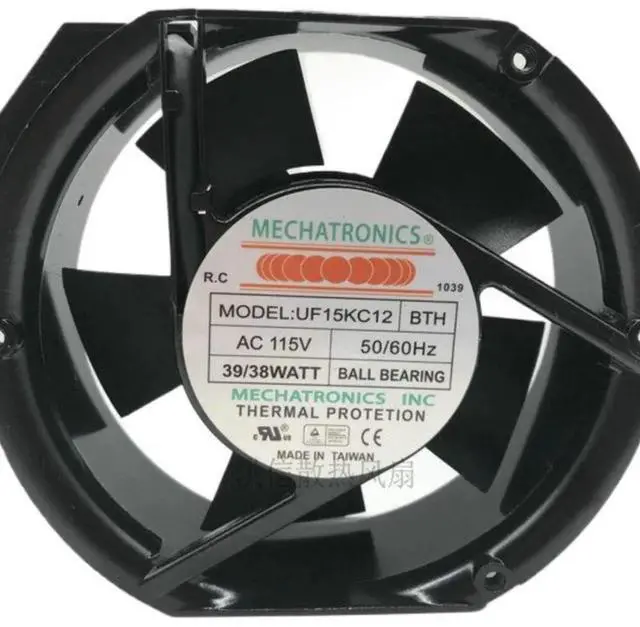 Main image of UF15KC12 BTH Mechatronics Dedicated 172mm x 17cm AC 115V 39/38W 17251 Industrial Axial Flow Chassis Cooling Fan